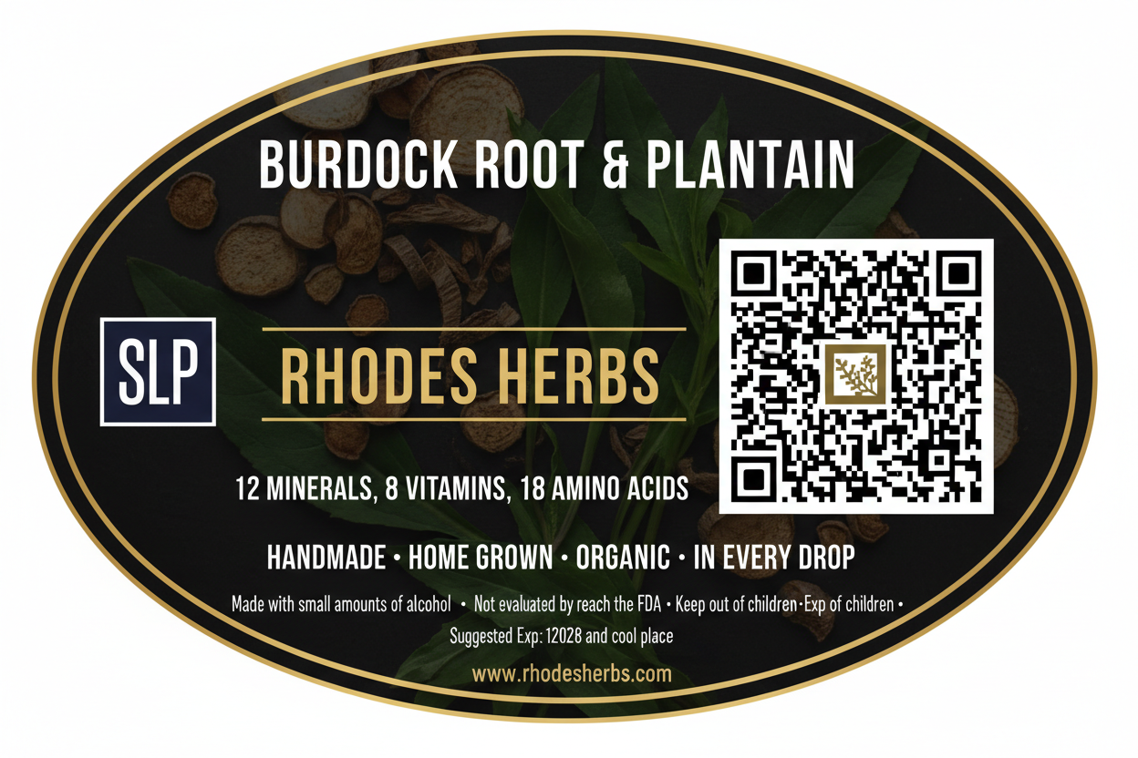 Burdock Root & Plantain Tincture