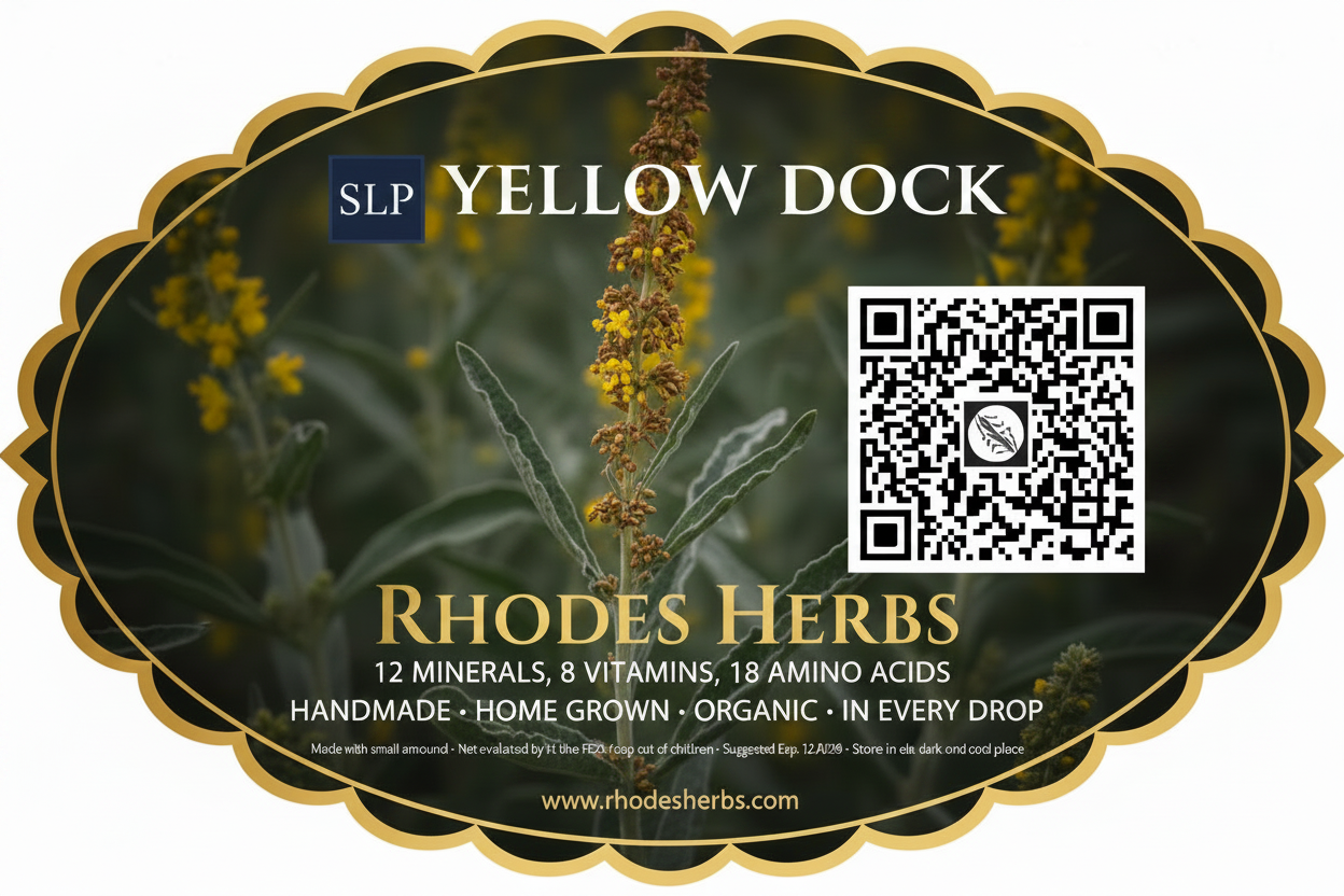 Yellow Dock Root and Leaf Tincture — Organic & Homegrown