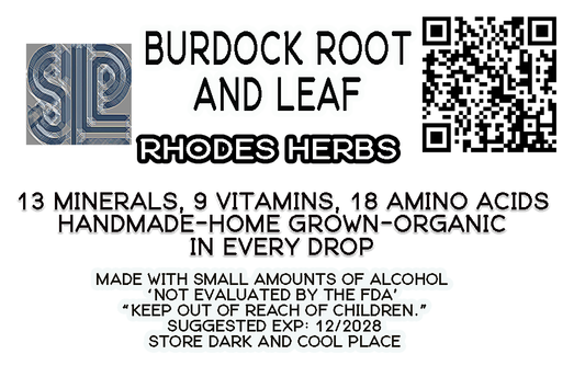 Burdock Root & Leaf Tincture