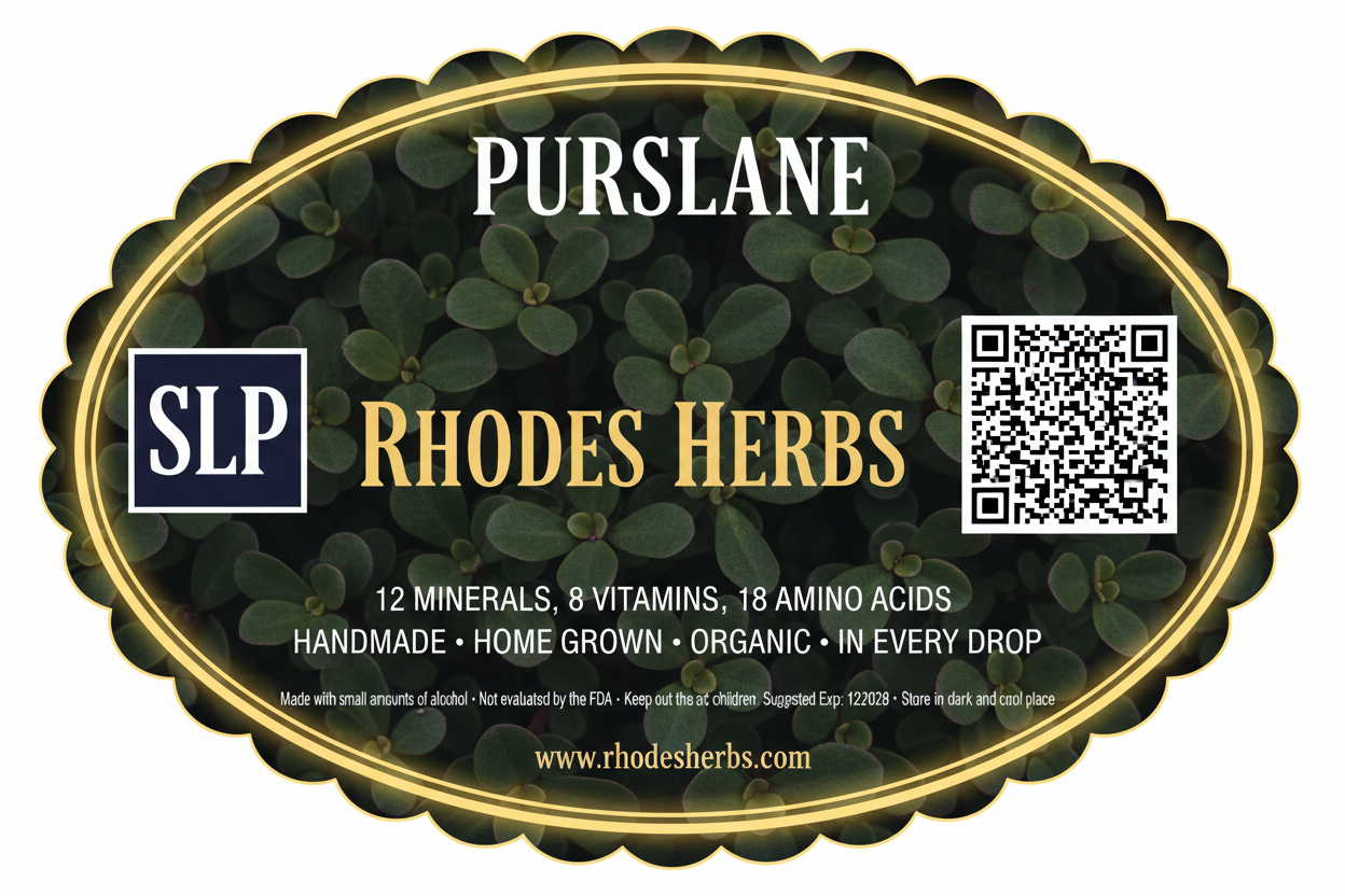 Purslane Tincture — Organic & Homegrown